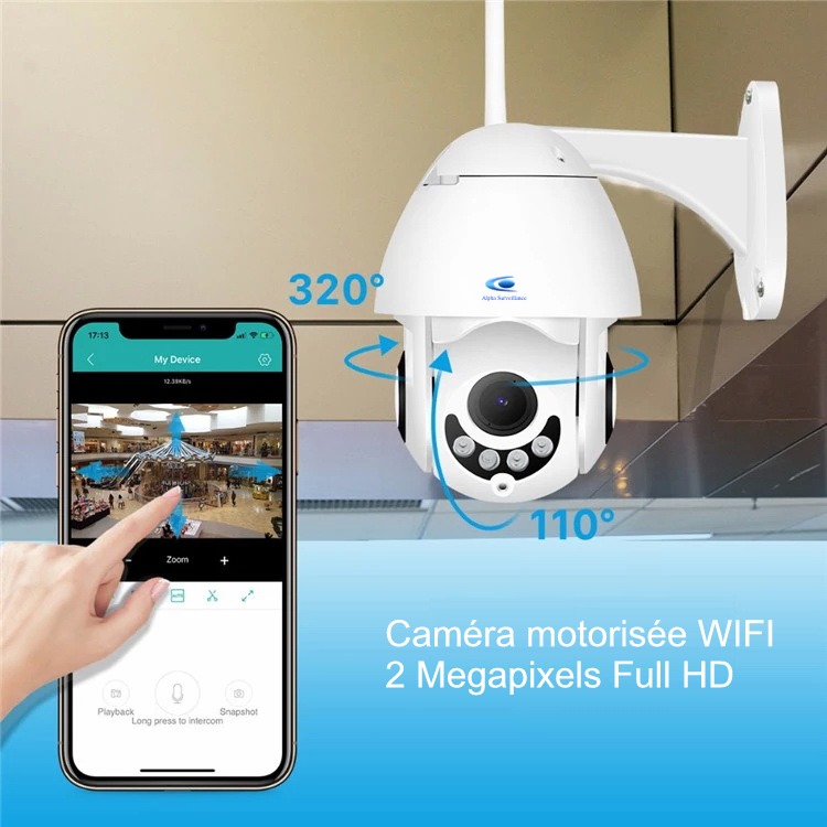 Caméra de surveillance sans fil connectée à internet