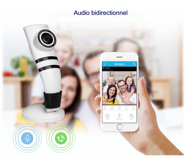 Caméra surveillance maison magasin sans fil WIFI Iphone Android