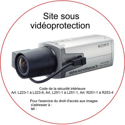 affichette site sous videoprotection